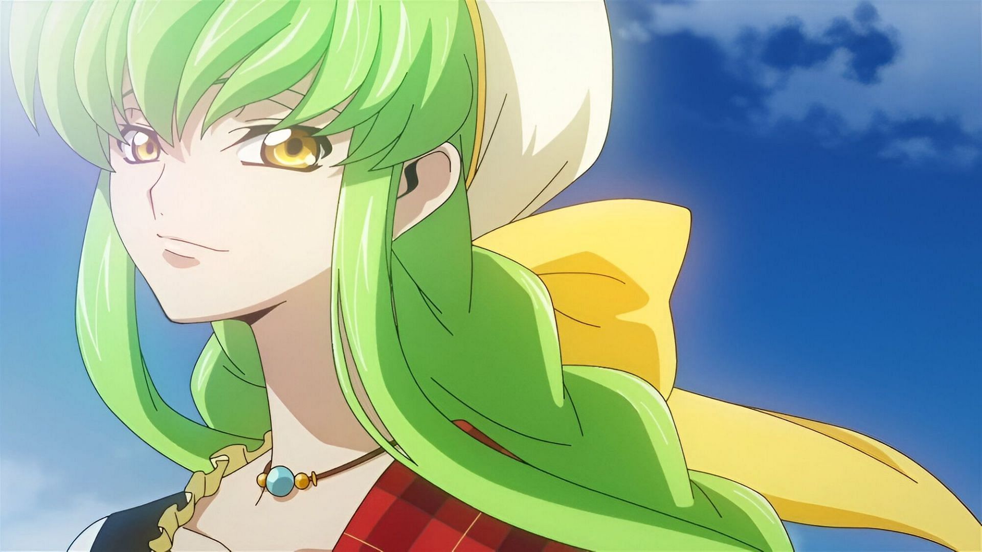 One of the anime characters obsessed with food, C.C. (Image via Sunrise)